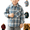 Blue, variant on YOUYEDIAN Plaid Shirts for Boys Long Sleeve Button Down Shirts Casual Collared Cotton Tops