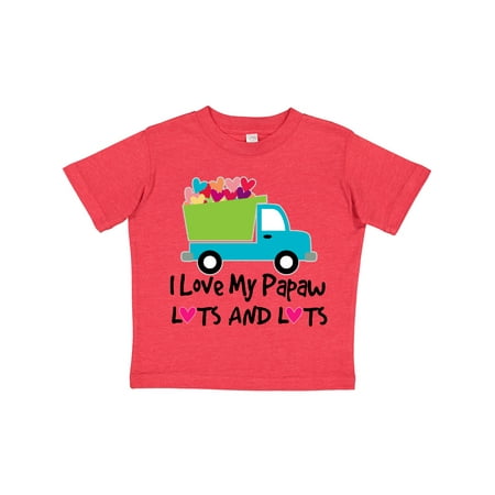 

Inktastic I Love My Papaw Grandchild Gift Toddler Boy Girl T-Shirt