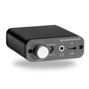 Audioengine D1P Portable Headphone Amplifier and 32 Bit DAC - Audio Switcher for Desktop Gaming and Music Lovers
