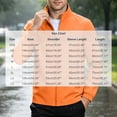 thumbnail image 3 of TRUNZI Water‑Resistant Jackets for Men Zip Up Long Sleeves Stand Collar Lightweight Elastic Cuff Windbreaker Casual Outerwear with Zipper Pockets,Orange,Size L, 3 of 9
