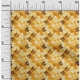thumbnail image 1 of oneOone Viscose Jersey Yellow Fabric Florals Sewing Material Print Fabric By The Yard 60 Inch Wide-RVY, 1 of 5