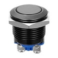 thumbnail image 1 of 1Pcs Black Metal Momentary Push Button Switch for Circuit Control 0.71 in L*W*H, 1 of 8