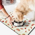thumbnail image 2 of Dog Food Mat with Sunshine Watermelon Print, Absorbent Pet Feeding Mat, Non-Slip, Quick Dry, Easy Clean Mat for Summer Party and Beach, 2 of 6