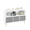 White+gray, variant on Kids Toy Storage Organizer with Rolling Drawer - Modern Wooden Toy Chest with Wheels, Large Pull-Out Bin for Nursery, Bedroom or Playroom