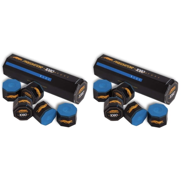 Paquete de 2 tizas Predator Cue Blue 1080 Pure Formula