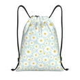 thumbnail image 1 of Xecao Daisies Flowers Pattern Sports Drawstring Backpack - String Swim Gym Bag with Wet Proof Pocket for Women&Men-Small, 1 of 6