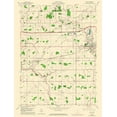 thumbnail image 2 of USGS 19x24 White Modern Wood Framed Museum Art Print Titled - Delta Ohio Quad - USGS 1960, 2 of 4