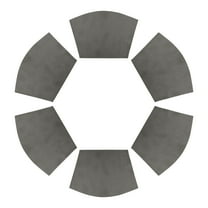 REGALWOVEN Placemats Set of 6 Solid Placemats for Kitchen Dining Table Decor Heat Resistant Table Placemats Wipeable Table Mat Black 17*11.5Inch