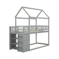 thumbnail image 6 of Twin House Bunk Bed with Shelves and Drawers for Bedroom, 6 of 10