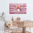 thumbnail image 2 of Framed Floral Canvas Wall Art Women Pink lnspirational Quotes flowers Pictures Office Wall Decor Rustic Paintings Prints Artwork Modern Poster Home for Living Room Bathroo 12x16inch (30x40cm)), 2 of 6