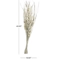 thumbnail image 3 of 40" Handmade Tall Floral Grass Bouquet Dried Plant Natural Foliage Palm Leaf Bouquet with Gray Accents, by DecMode, 3 of 7