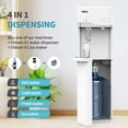 thumbnail image 3 of VECYS Bottom Loading Ice Maker Self-Clean Hot Cold Water Dispenser for 5 Gallon Bottle, 22LBS Daily Ice Making, Child Safety Lock, White, 3 of 8