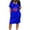DT-Blue, variant on DailyTrove Women's Patriotic Graphic T-Shirt Dress, Short Sleeve, Casual Daily & Event Wear, Soft , Solid Color