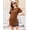 Brown, variant on Ekouaer Women's Maternity Shirts Short Sleeve Pregnancy Tops Blouses Split Side Casual Crewneck Pregnant Tunic Tee