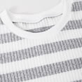 thumbnail image 6 of RMGVDSD Girls Striped Ribbed Knit Loungewear Sets Long Sleeve Crop Top and Wide Leg Pants 2 Piece Fall Winter Outfits Trendy Clothes, 6 of 6