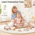 thumbnail image 5 of OATHX Baby Music Toys Wooden Xylophone tambourine Set Educational Toy Musical Instruments for Kids, Toddler Birthday, 5 of 8