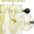 thumbnail image 2 of Haperlare Valance Curtains for Window Kitchen Curtain Valances Short Bathroom Curtains Small Window Tier Curtain Valance Cafe Curtain Valance, 52" x 15" Yellow, 2 of 5