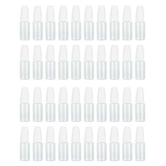 40Pcs Precision Tip Applicator Bottles, 10ml/0.34oz Dispensing Needle Bottle PET Empty Glue Bottle with Steel Needle