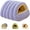 Purple, variant on Removable and Washable Winter Closed-Off Cat Bed, Cozy Cat Bed, Warm Foldable Pet Nest, Closed-Off Plush Cats Cave for Pet