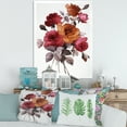 thumbnail image 3 of Designart 'Vintage Red and Orange Roses' Traditional Framed Art Print, 3 of 4