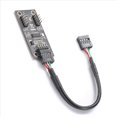 thumbnail image 3 of 3X Hub USB Divisor USB USB2.0 de 9 Pines A Adaptador de Concentrador Doble de 9 Pines Placa Base Vertical Conector USB de 9 Pines Cable de Extensión 1 A 2, 3 of 7
