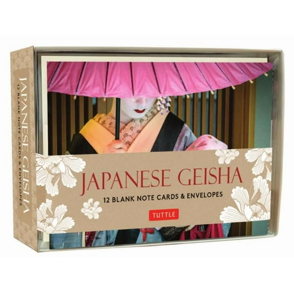 Japanese Geisha Note Cards: 12 Blank Note Cards & Envelopes (6 X 4 Inch Cards in a Box) (Other)