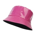 thumbnail image 2 of Sales Today Under $5 Hot Pink Sun Bucket Beach Hats GIJNRIUIUA Leather Color Double Fisherman's Hat Women's Outdoor Sun Basin Hat Foldable Travel Hat Men Multicolor Optional Baseball Caps, 2 of 4