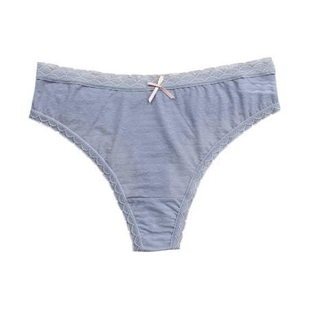 BKQCNKM Panty Liners For Women Women S Panties Transparent Cotton Hollow Pants Women S Underwear Thong Waist Solid Fun Low Out Panties For Women