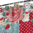 thumbnail image 3 of Pioneer Flower Floral Print Pattern Shower Curtain 36"x72" ,Bathroom Decorative Shower Curtains Set with 12 Hooks,Modern Waterproof Washable Shower Curtain, 3 of 6