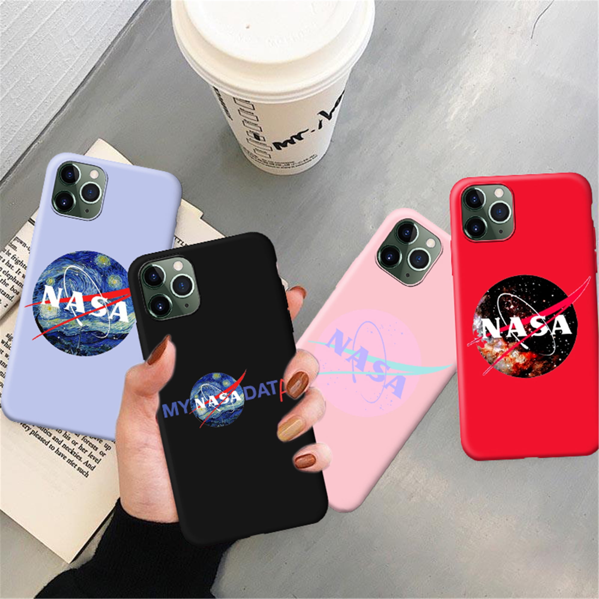 For Cool Funny Iphone 12 Pro Max 6 7 Inch Case Nasa Space Retro Vintage Case For Men Women Boys Girls Unique Cool Funny Design Slim Flexible Silicone Case For Black Walmart Com
