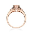 thumbnail image 4 of Gin & Grace 10k Rose Gold Genuine Oval-cut Morganite and Diamond Ring, 4 of 5