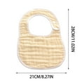 thumbnail image 2 of Muslin Bibs Unisex Baby Girls Cotton Drool Bibs Absorbent Newborn Soft Burp Cloths Saliva Towel, 2 of 5
