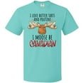 thumbnail image 3 of Inktastic I Love Butter Tarts and Poutine I Moose Be Canadian Pun T-Shirt, 3 of 5