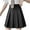Black1, variant on yillto Women's Girls A Line Skirts Pleated High Waist Midi Skirt School Uniform Knee Length Skirts