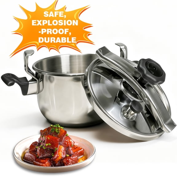 WantJoin 4Qt Pressure Cooker - 3-In-1 Stainless Steel Pressure Cooker,Compatible With Both Gas And Induction Stoves,Comes With A Release Valve And Multiple Protections