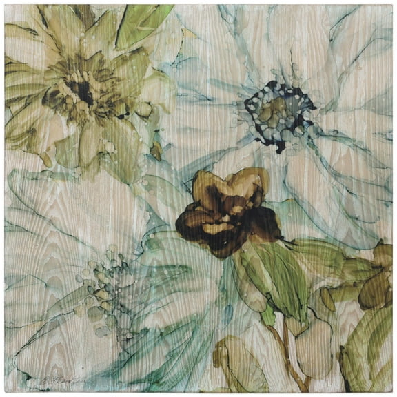 Empire Art Direct Seaglass Garden I Fine Giclee Printed Directly on Hand Finished Ash Wood Wall Art, 24" x 24", Ready to Hang