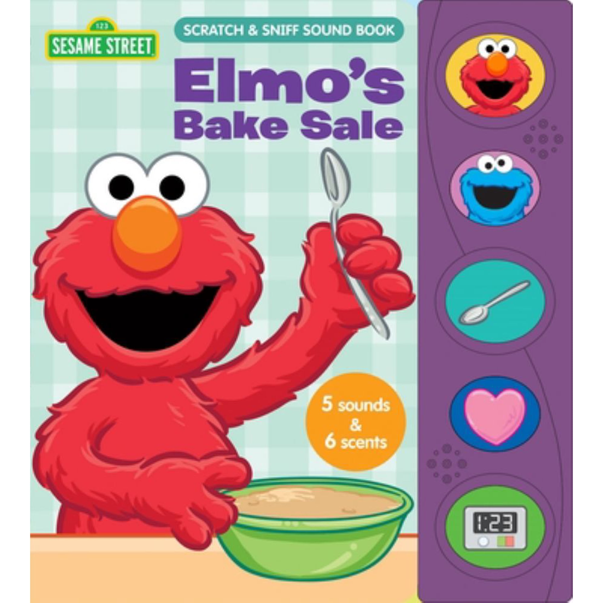 PHOENIX INTL: Sesame Street: Elmo's Bake Sale Scratch and Sniff Sound Book (Board Book)