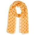 thumbnail image 1 of INSPIRAR CHIC Mujeres 1950s Retro Lunares Chiffon Bufanda, Ligera Suave Transparente Larga Envoltura de Cabeza Chal Bufandas para Todas las Temporadas 63.0"x19.7" Naranja, 1 of 6