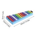 thumbnail image 4 of Xylophone,Metal Percussion Handheld Notes Metal Percussion 13 Notes Metal Musical With 2 Percussion Handheld Musical Handheld Musical With Mewmewcat Siuke, 4 of 5