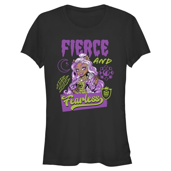 Juniors Monster High Clawdeen Fierce And Fearless T Shirt