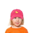 thumbnail image 2 of DALIX Cute Ducky Hat Youth Baseball Cap for Kids Girls and Boys in Hot Pink, 2 of 7