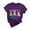 A01-Purple, variant on Xuety Women's Summer Tops 2026 Easter Short Sleeve Shirts Summer Outfits Spring Dressy Easter Eggs Casual Clothes
