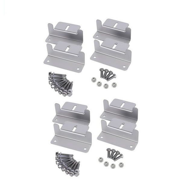 Riwesomey 8 unids/set, soporte de montaje Solar para coche, camión, techo plano, Camping, viaje, estante de batería, accesorios para automóviles Herramientas y ferretería Riwesomey TO010210-01