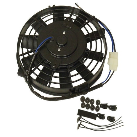 8 Straight Electric Radiator Fan Push Pull Engine Bay Slim Cooling 8 Straight Electric Radiator Fan Push Pull Engine Bay Slim Cooling Kit Gm