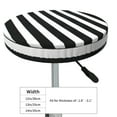 thumbnail image 2 of Goofa Black And White Stripes Printed Stool Covers Round, Waterproof Round Bar Stool Covers Anti-Slip Round Bar Stool Seat Cover with Elastic Bands Durable -12 inch, 2 of 7