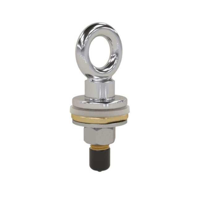 PermaCast PI-72B Chrome Plated Wall Rope Eye - Bronze for Vinyl Liners