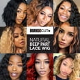 thumbnail image 6 of STUDIOCUT BY PROS Loose Deep Wave Layered Bob Wig for Black Women 12 Inch Middle Part Swiss Lace Front Curly Wavy Heat Resistant Synthetic Wigs DPL006 (12 Inch, 4B612), 6 of 7