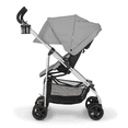 Urbini Reversi Umbrella Stroller, Solid Print Grey