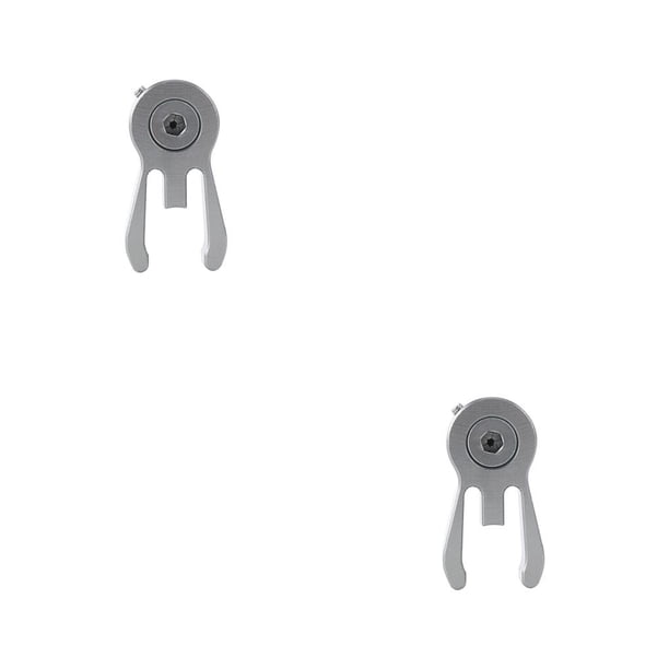 Sonducket Horquilla delantera manillar Headpost ajustable Quick Release Catcher Bike Head Tube Holder Binding fijación hebilla abrazadera Gris 2piezas