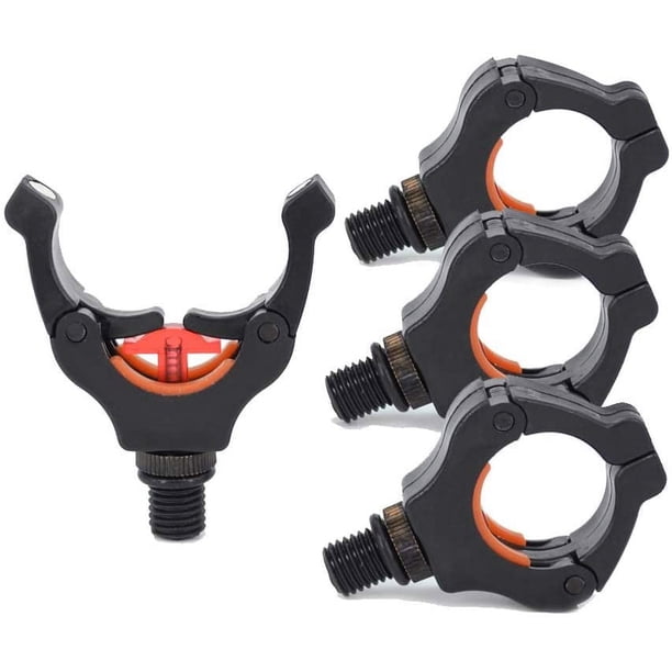 Porta cañas de pescar - Ideal para pesca de carpas - para Rod-pod - Cierre magnético para sujetar la caña - Set de 4 piezas